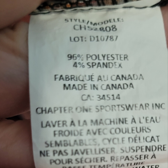 Nwot Jules & Leopold paisley 3/4 sleeve tie front super soft stretch top - Picture 3 of 7